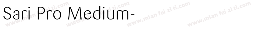 Sari Pro Medium字体转换